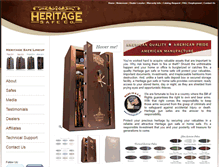 Tablet Screenshot of heritagesafe.com